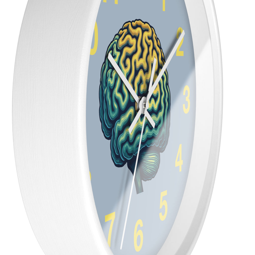 Brain Illustration Wall Clock