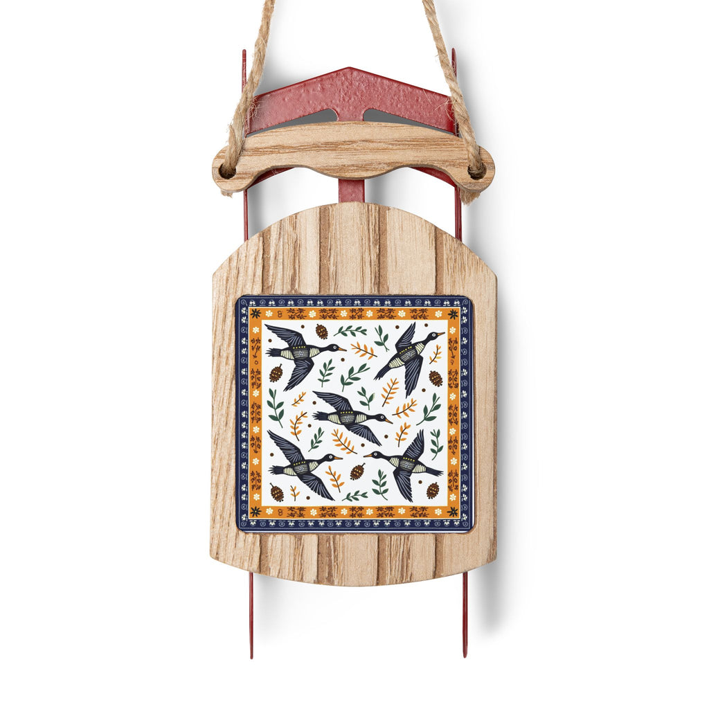 Geese Sled Ornaments