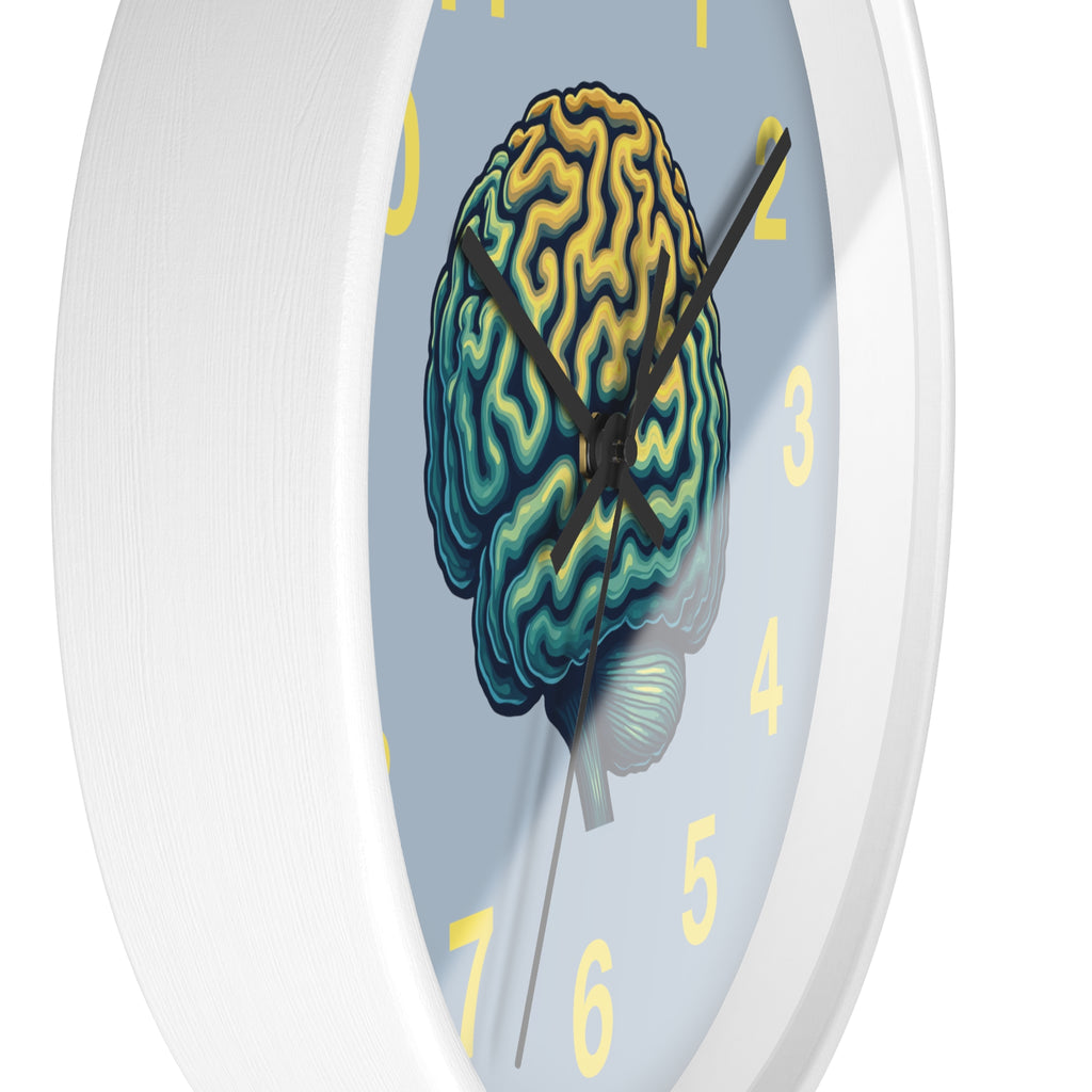 Brain Illustration Wall Clock