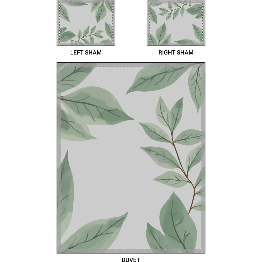 Botanical Leaf Cotton Bed Set