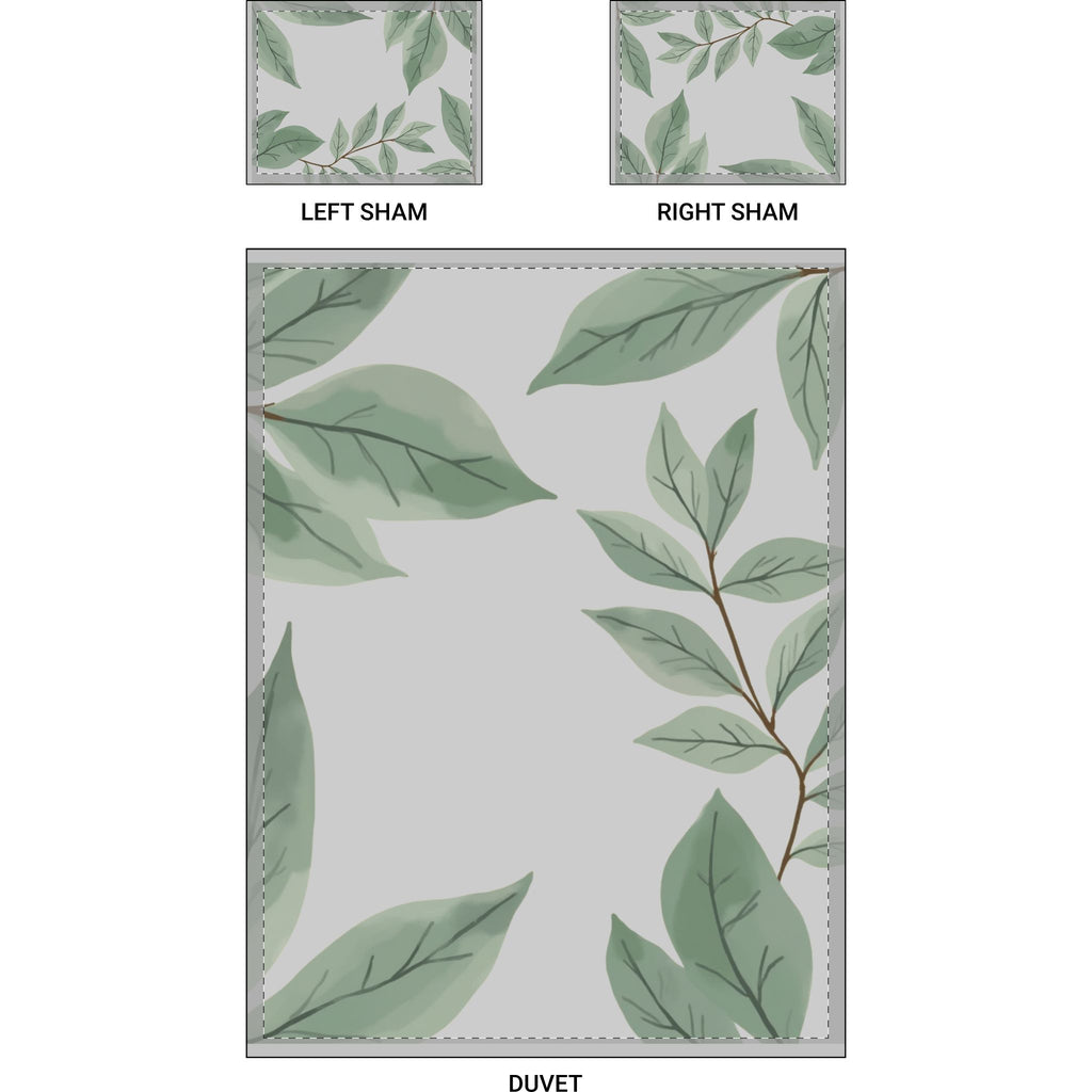 Botanical Leaf Cotton Bed Set