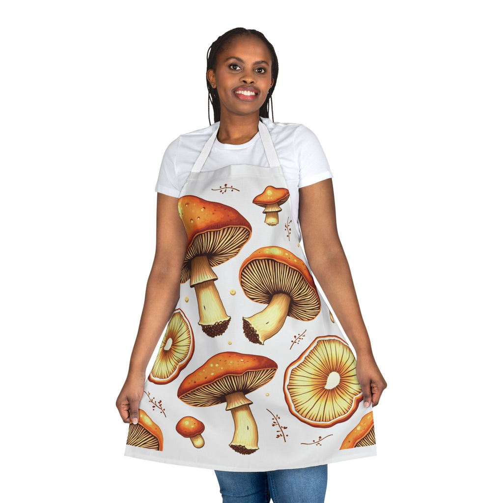 Mushroom Print Apron