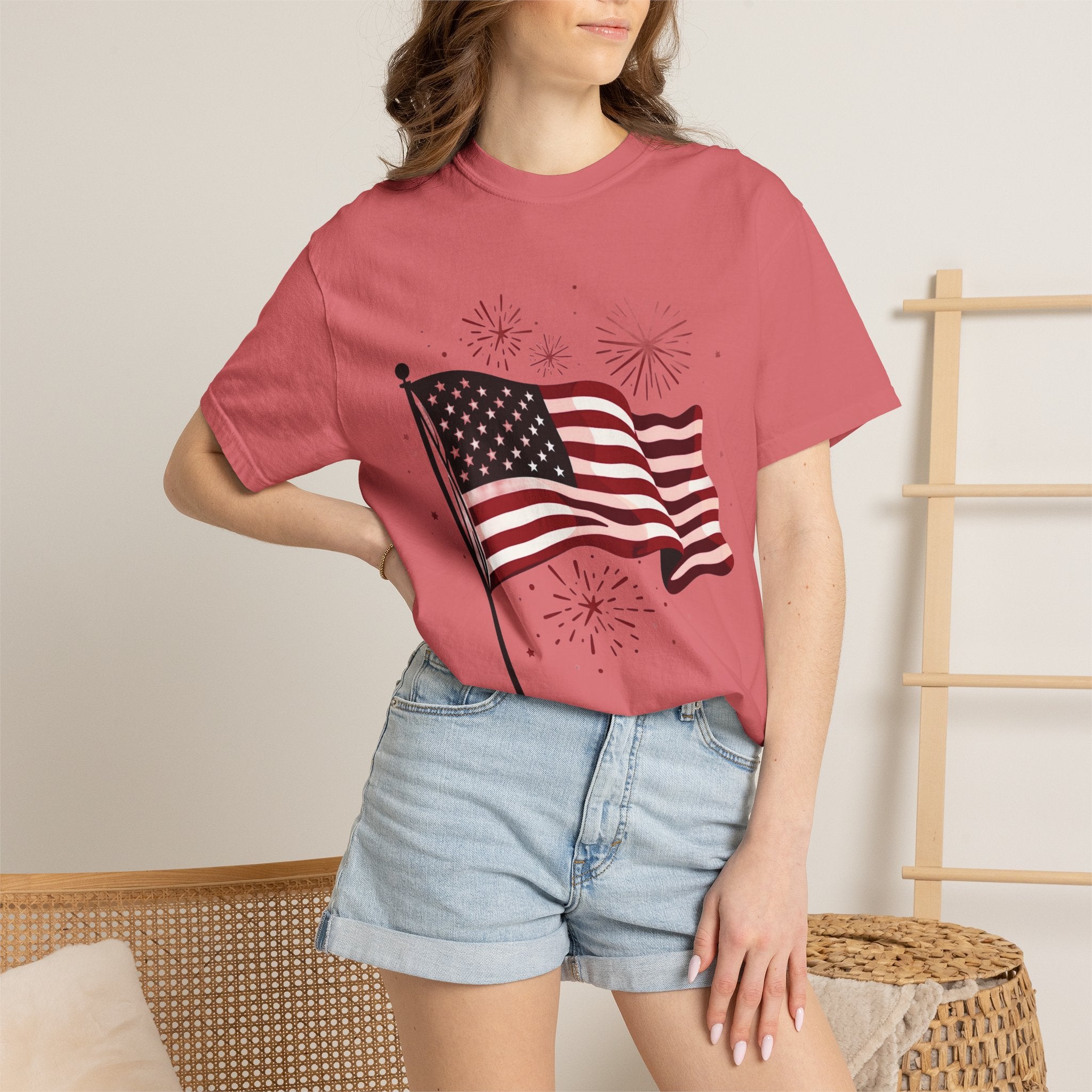American Flag Garment-Dyed Tee