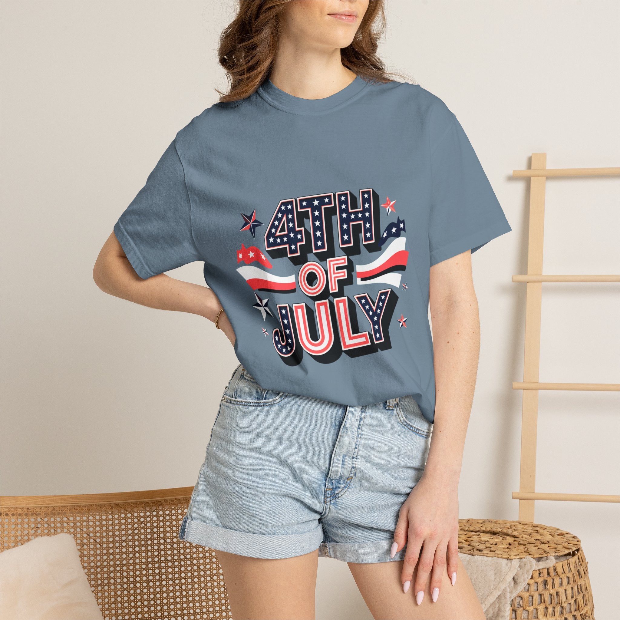 The 4th Stars Garment-Dyed Tee