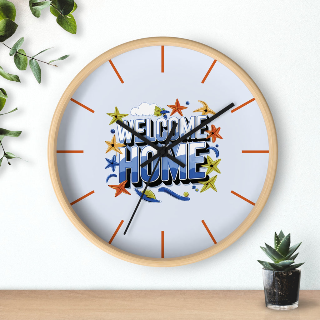 Welcome Home Wall Clock