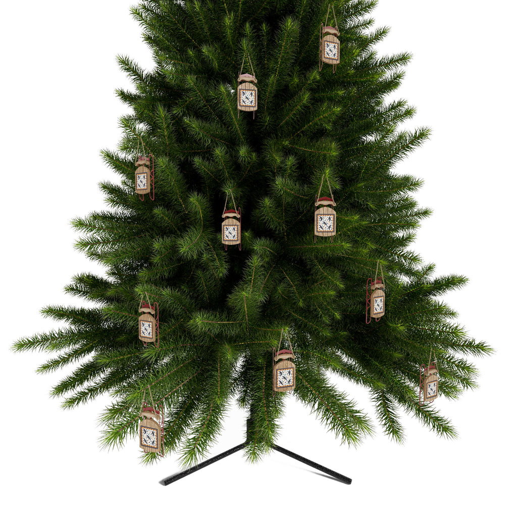 Geese Sled Ornaments