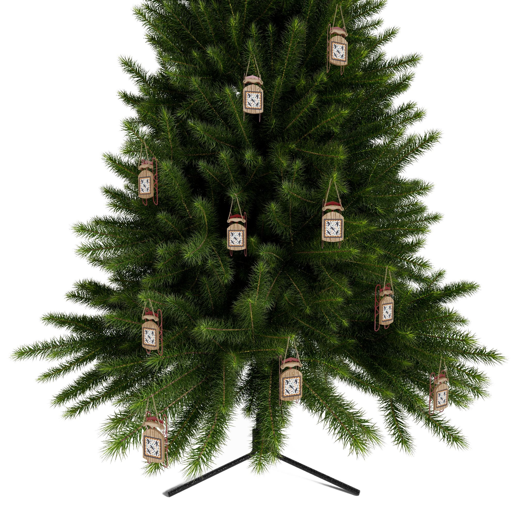 Geese Sled Ornaments