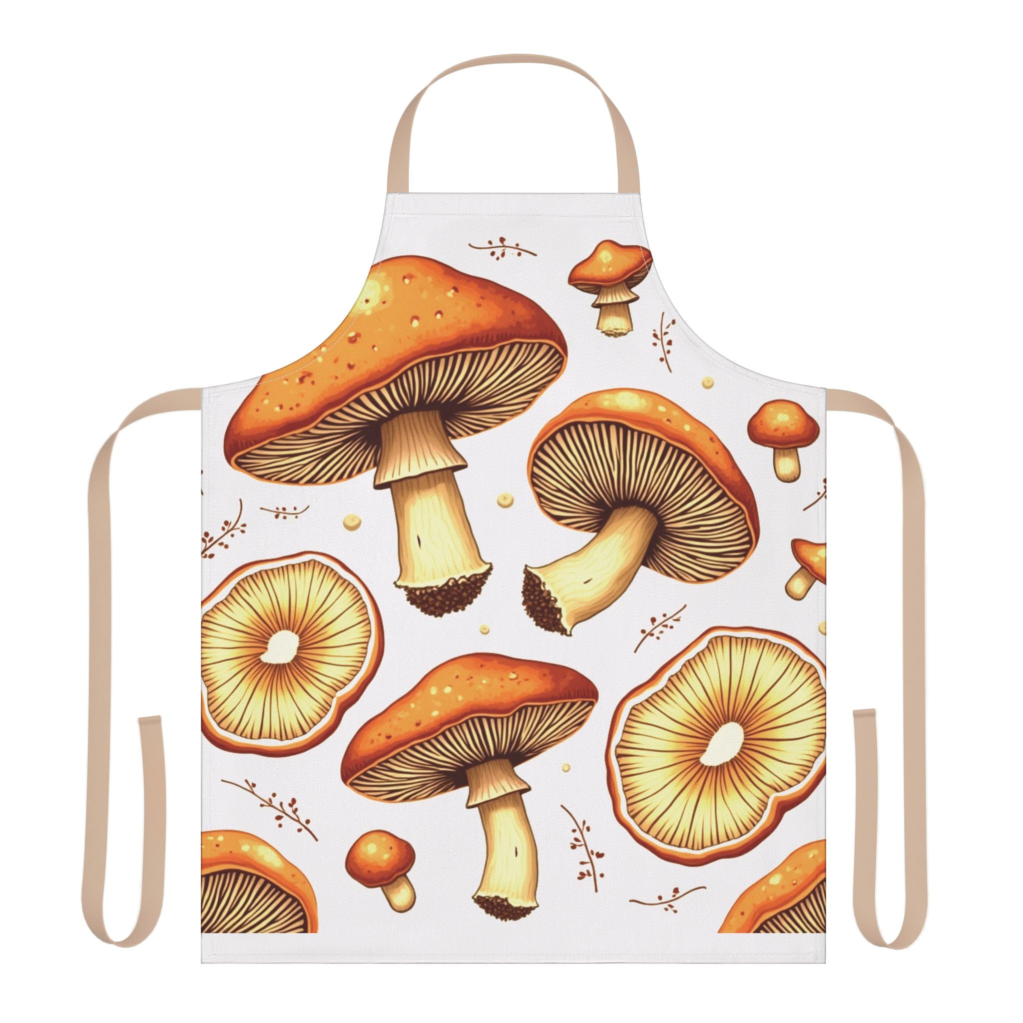 Mushroom Print Apron