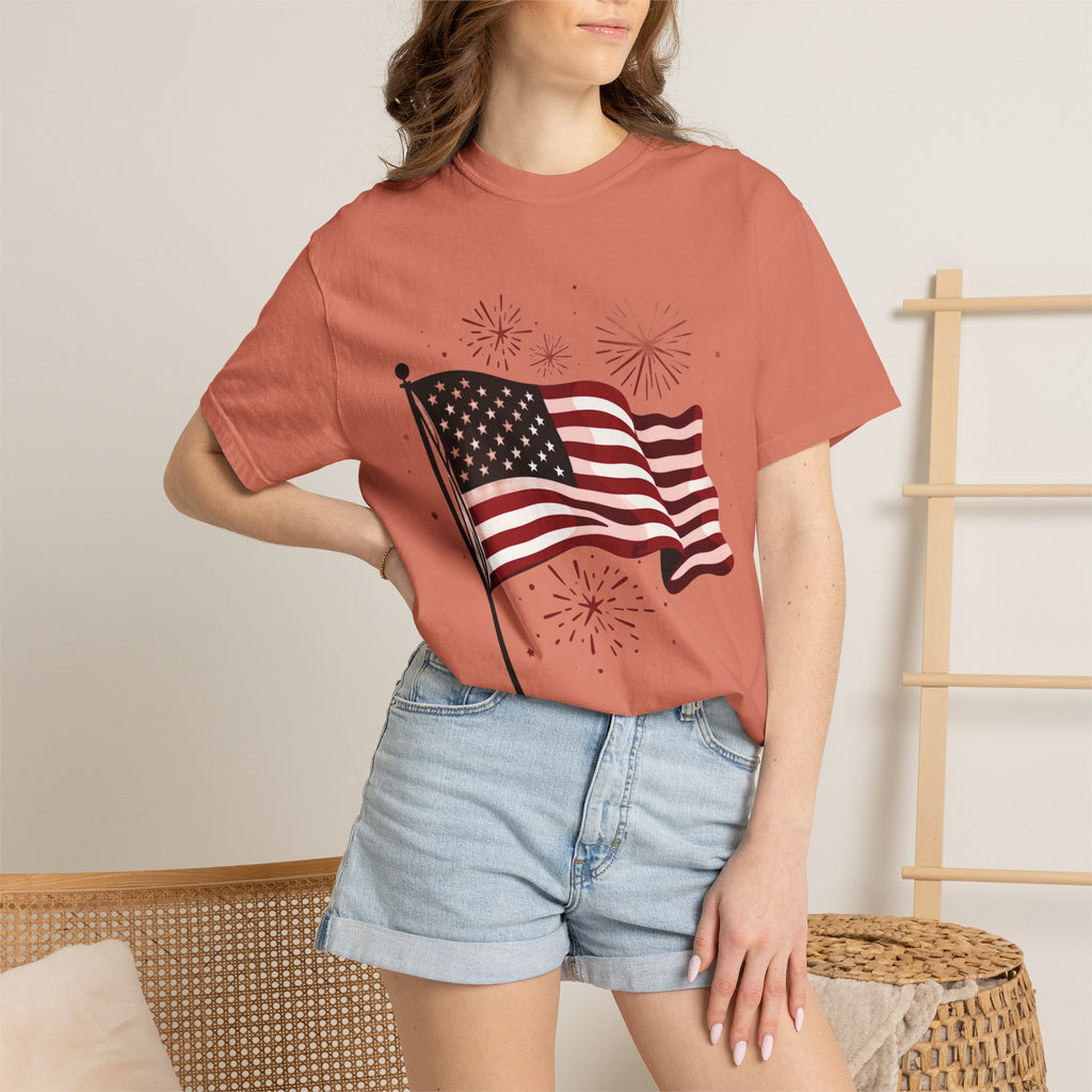 American Flag Garment-Dyed Tee