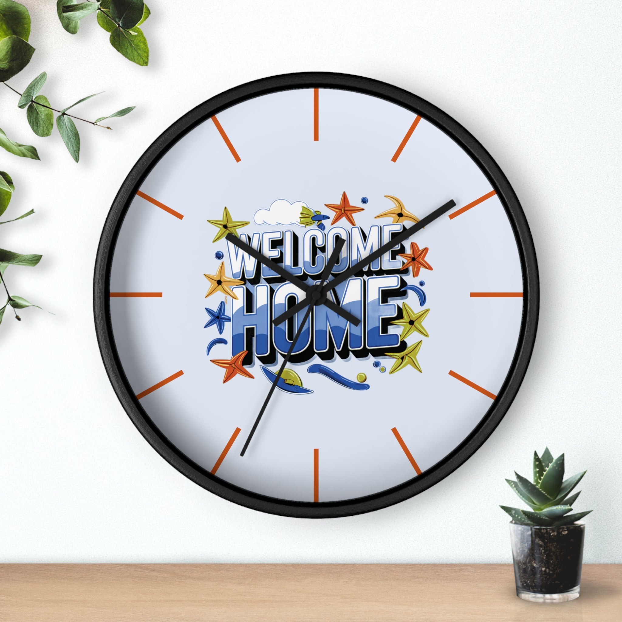 Welcome Home Wall Clock