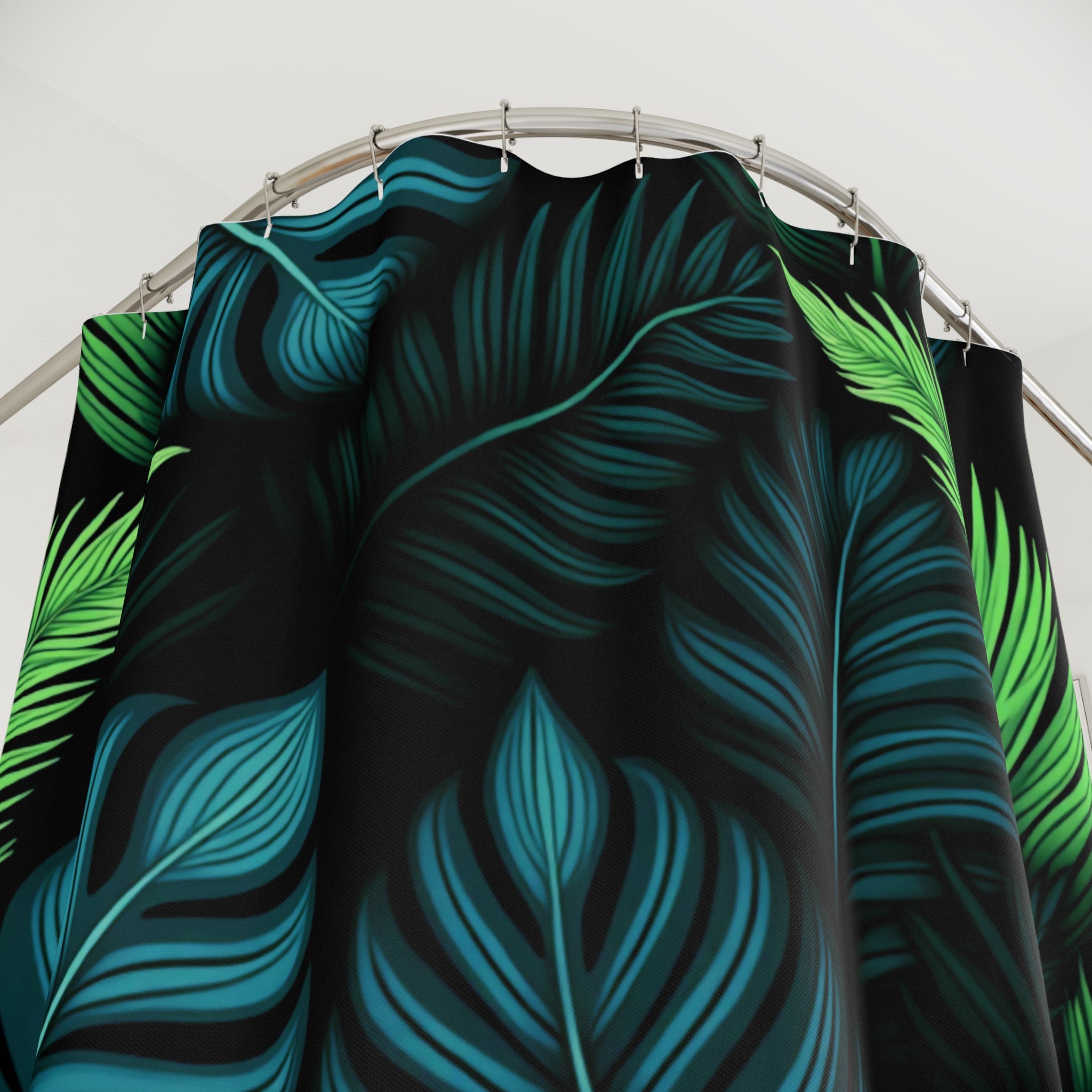 Tropical Palm Leaf Shower Curtain