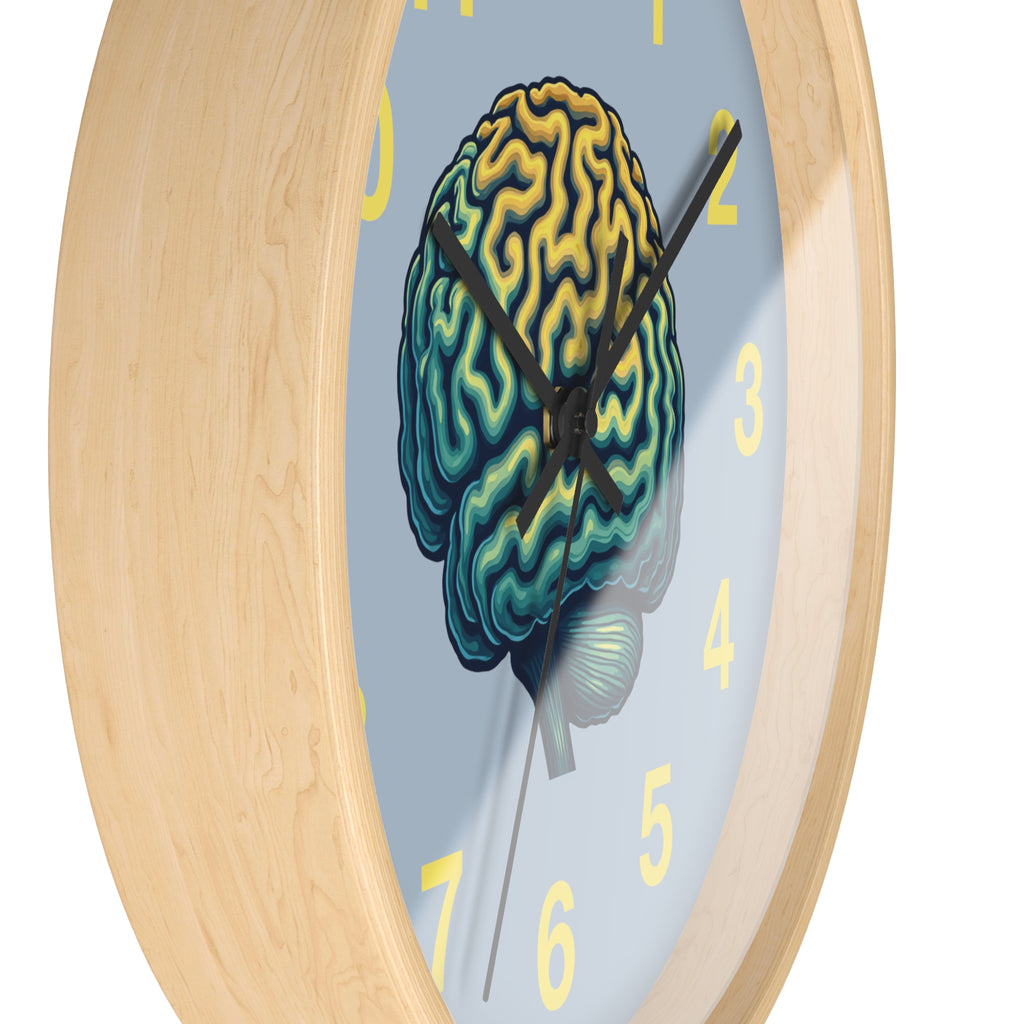 Brain Illustration Wall Clock