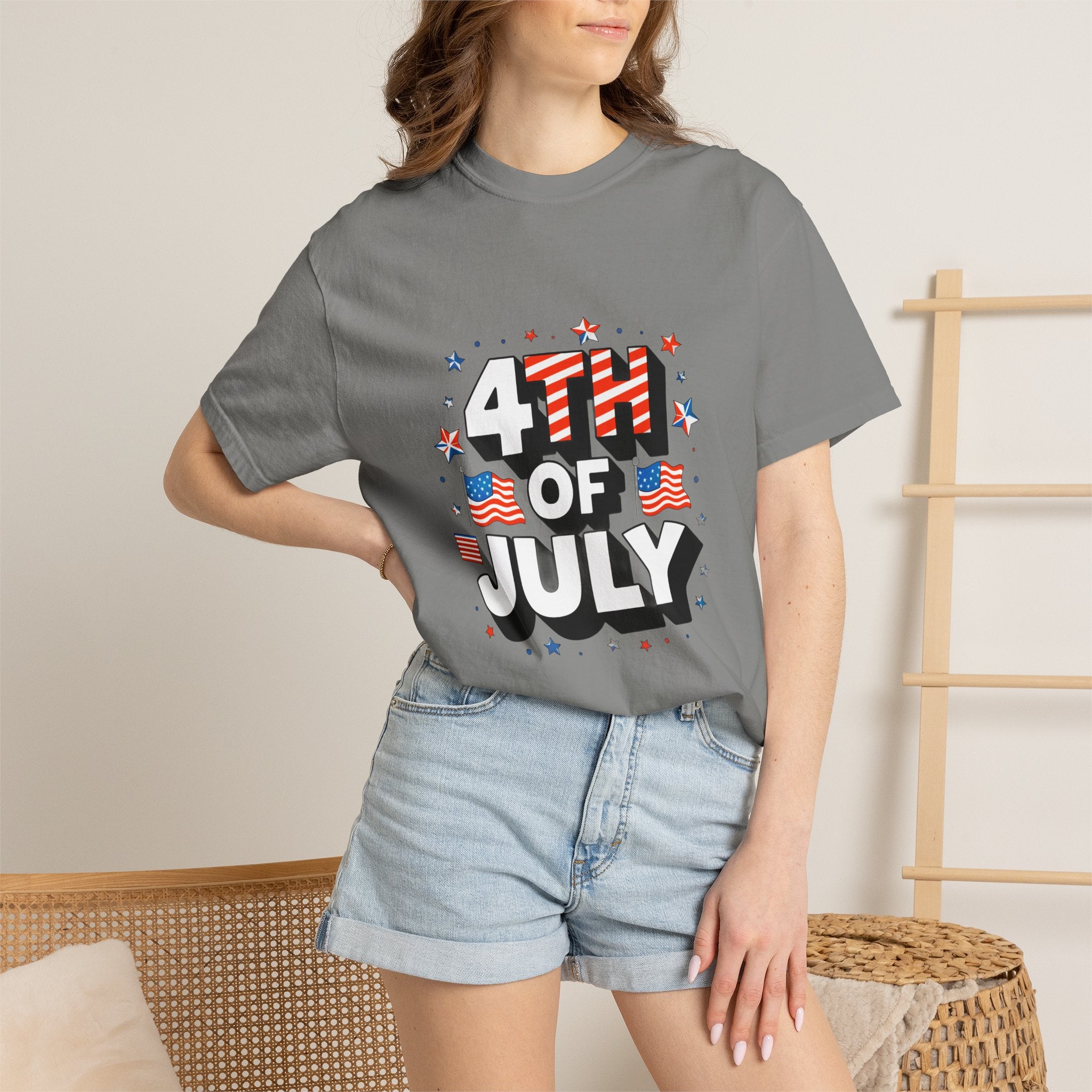 Happy 4th Garment-Dyed Tee