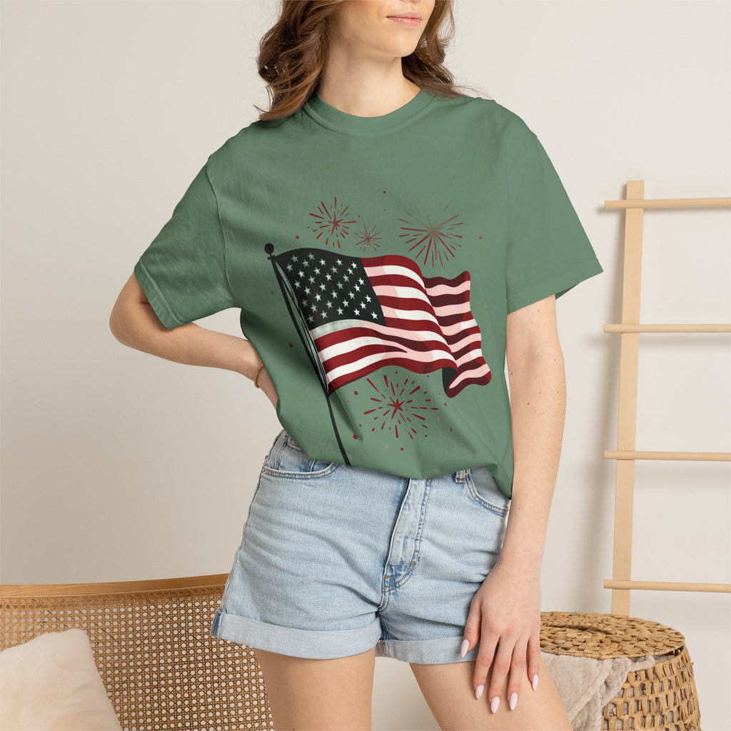 American Flag Garment-Dyed Tee