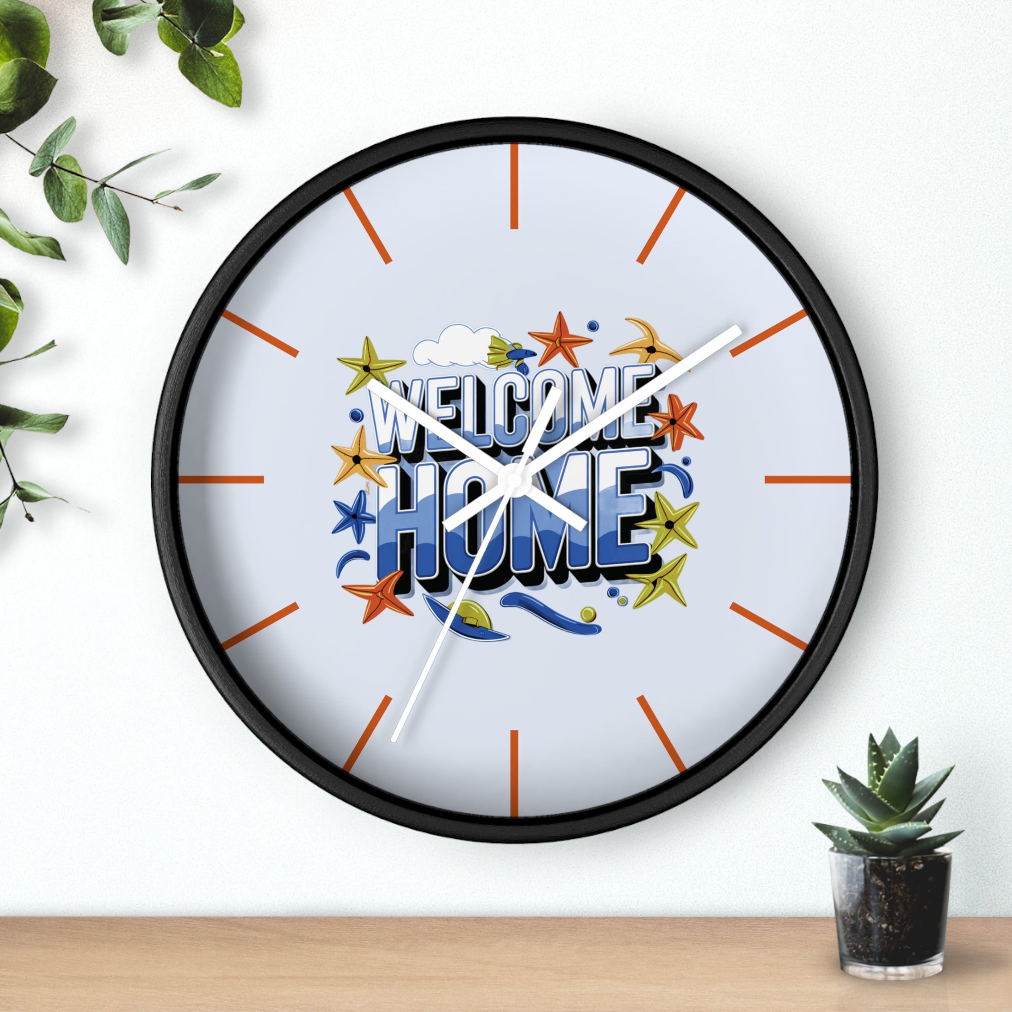 Welcome Home Wall Clock