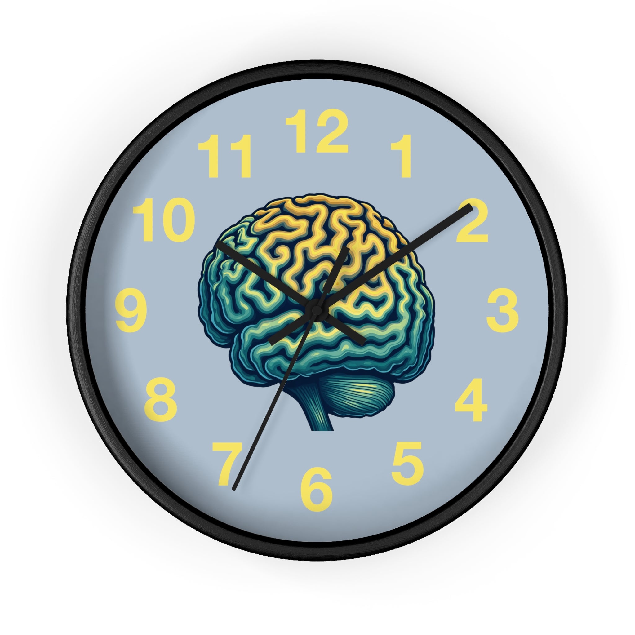 Brain Illustration Wall Clock