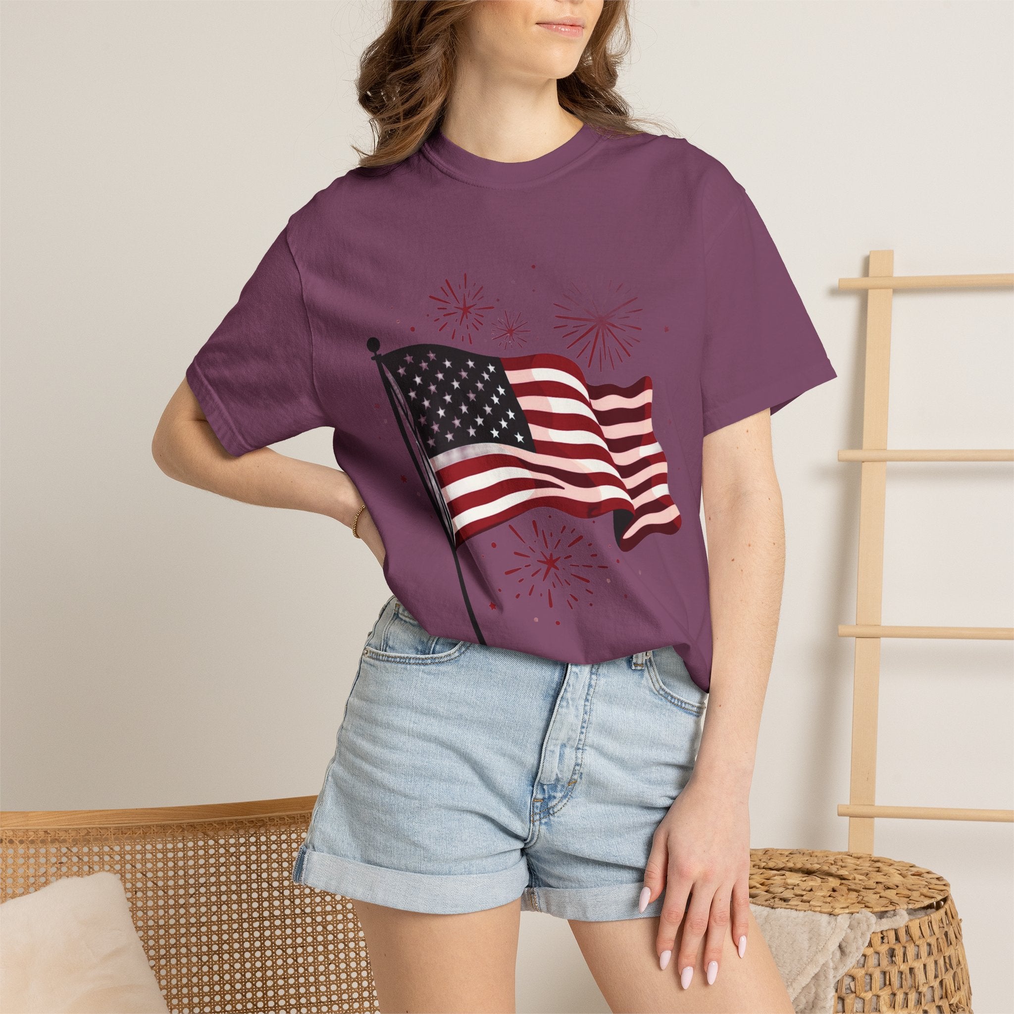 American Flag Garment-Dyed Tee