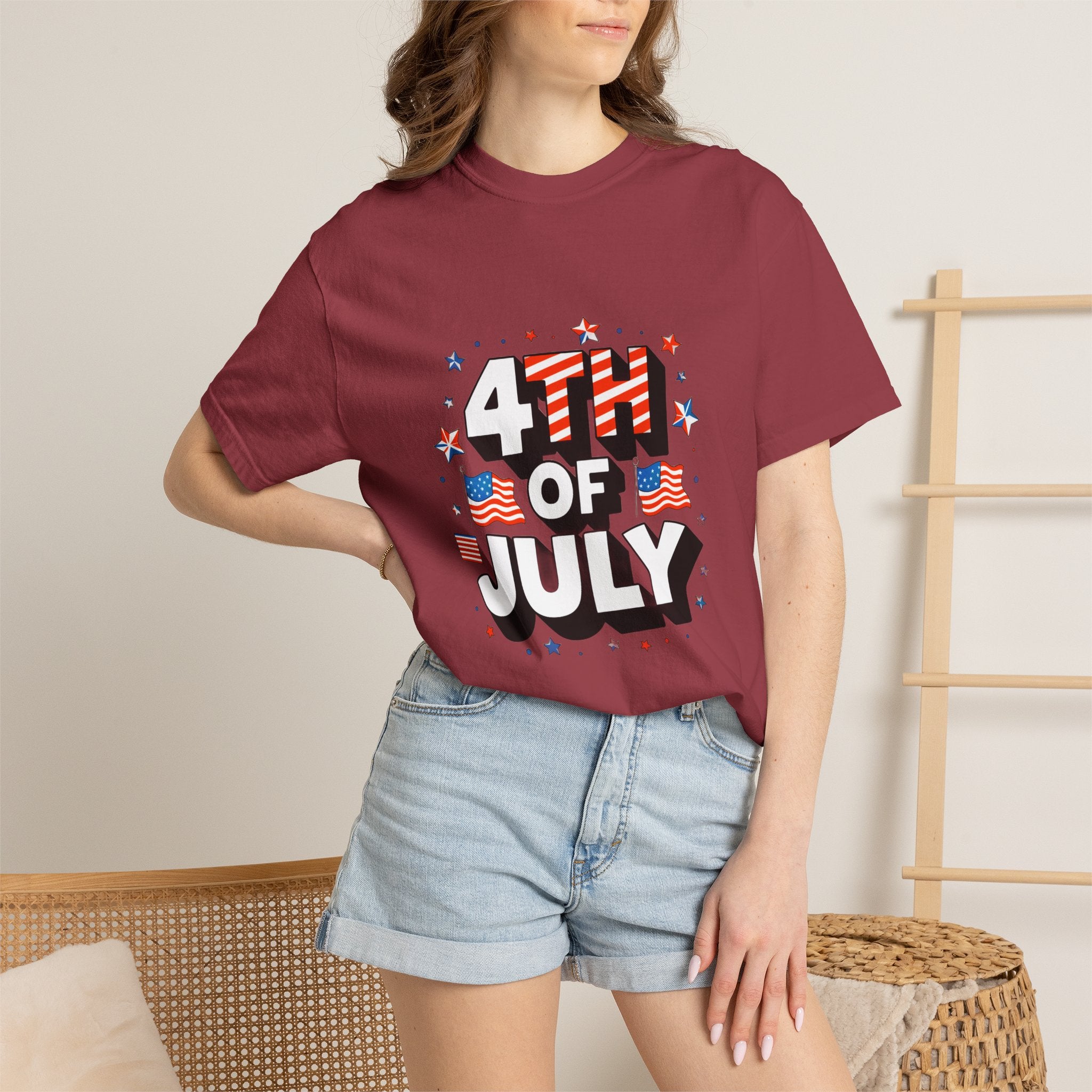 Happy 4th Garment-Dyed Tee