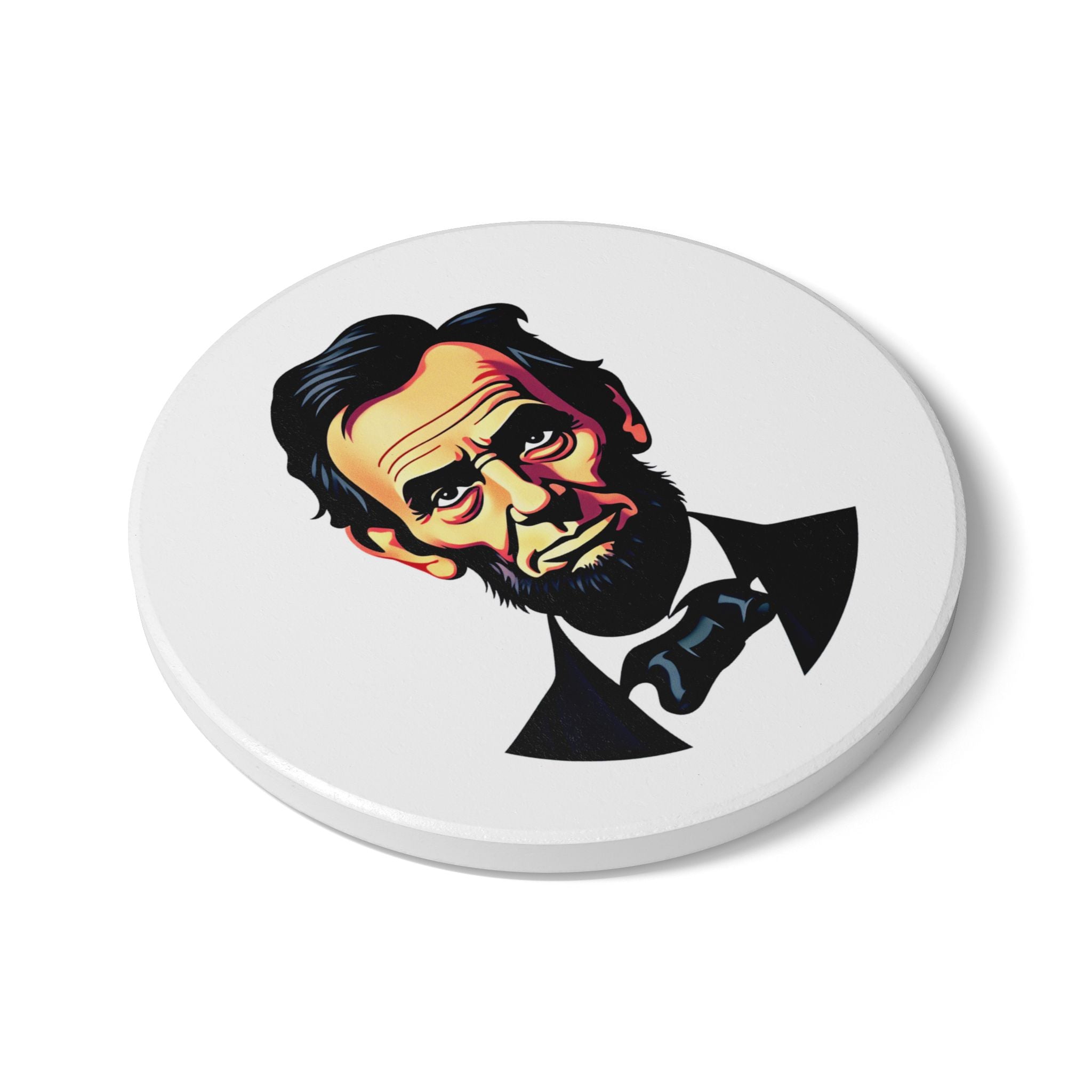 Honest Abe Ceramic Coaster