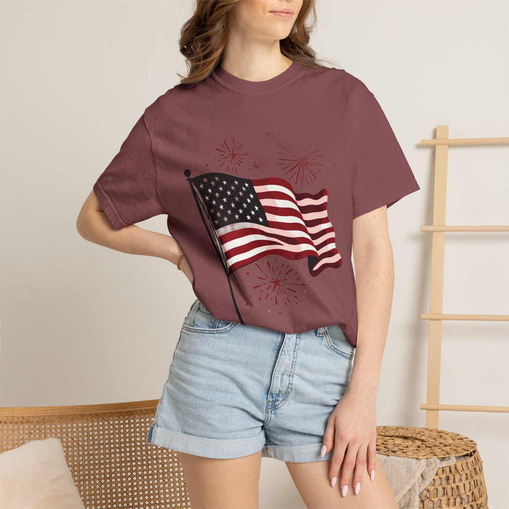 American Flag Garment-Dyed Tee