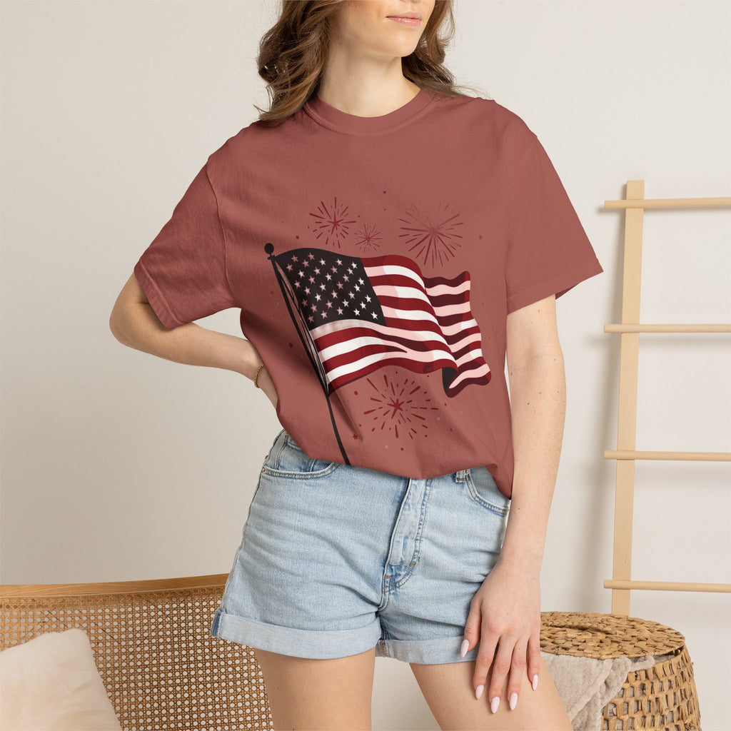 American Flag Garment-Dyed Tee