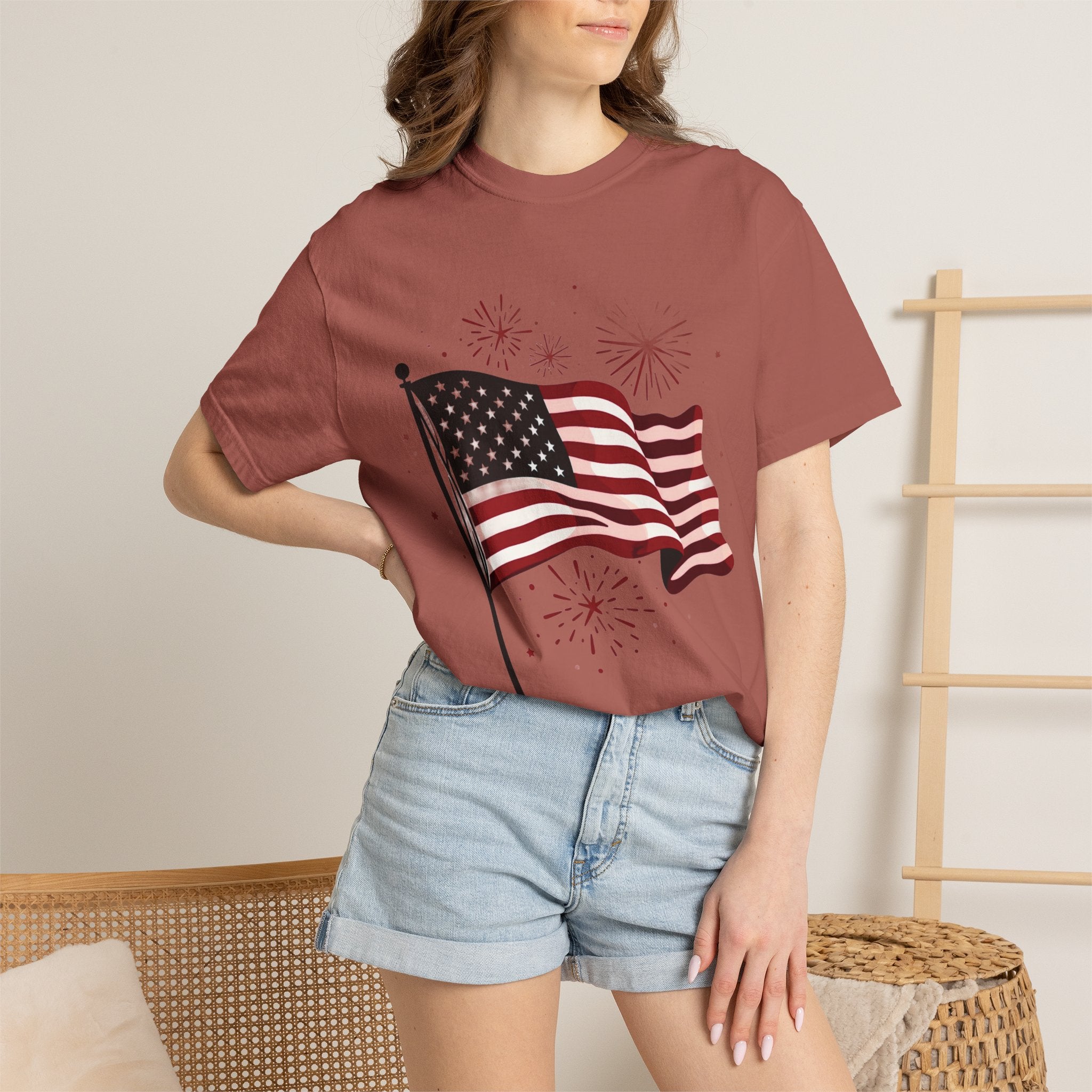 American Flag Garment-Dyed Tee
