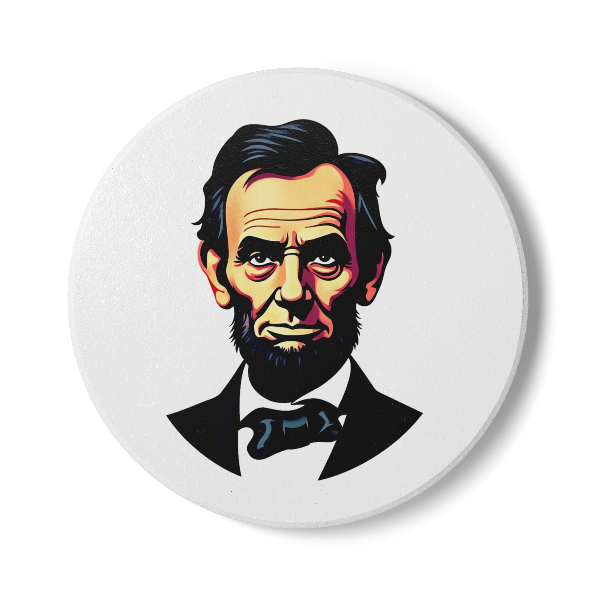 Honest Abe Ceramic Coaster
