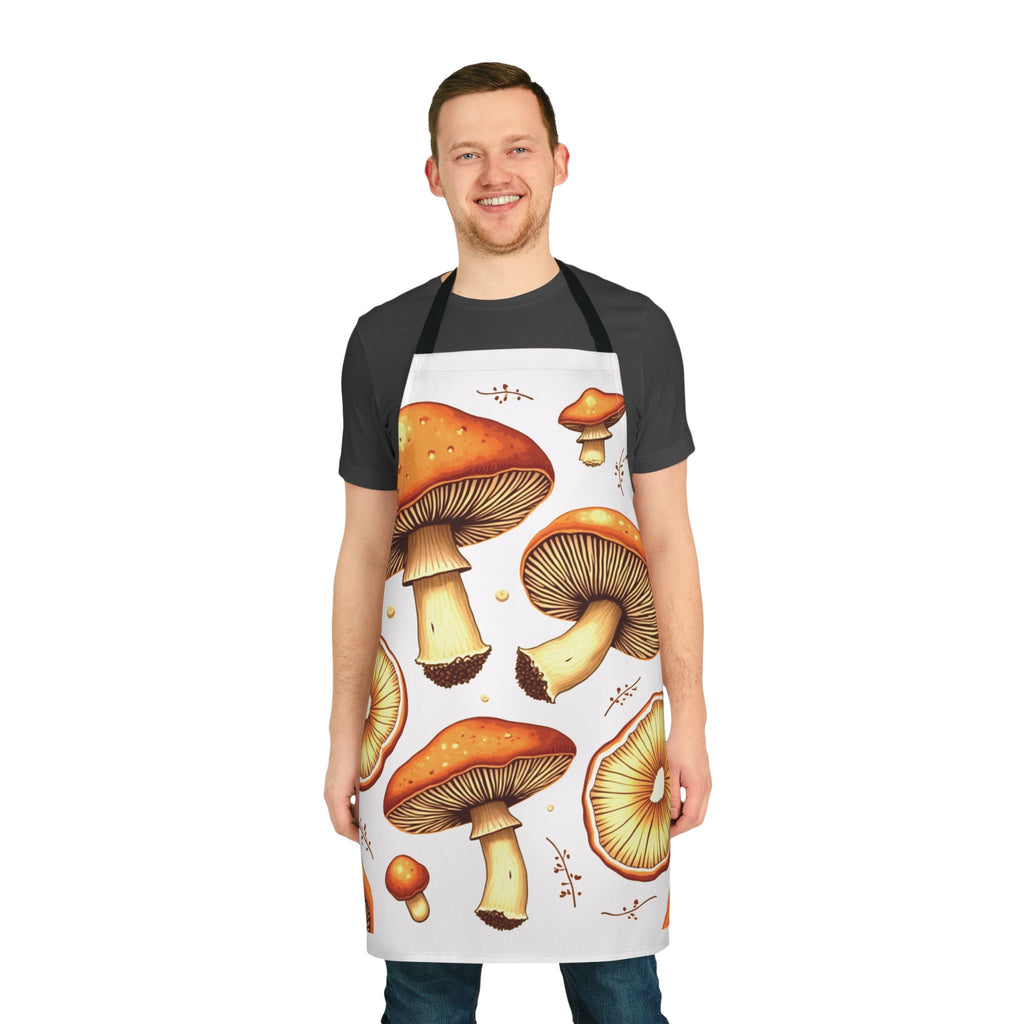 Mushroom Print Apron