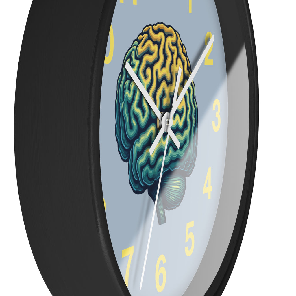 Brain Illustration Wall Clock