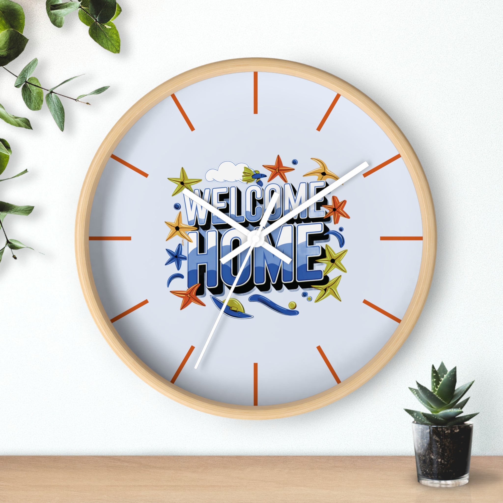 Welcome Home Wall Clock