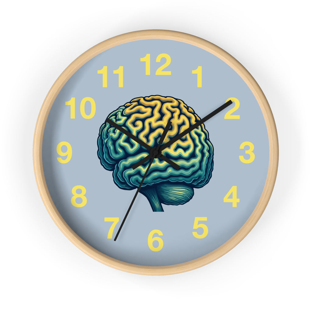 Brain Illustration Wall Clock