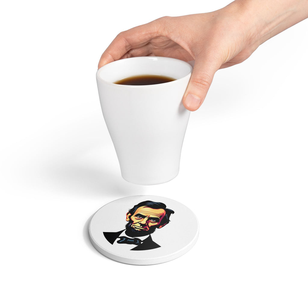 Honest Abe Ceramic Coaster