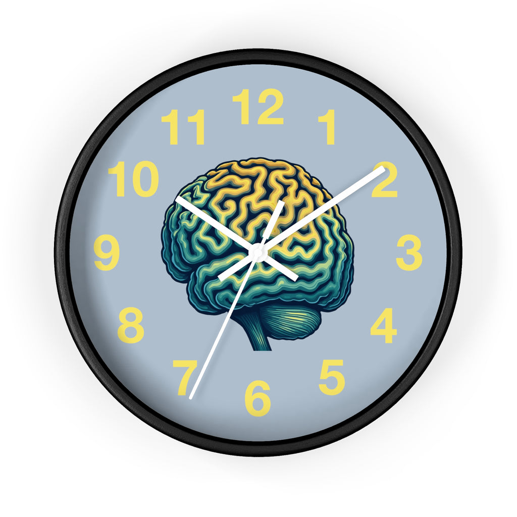 Brain Illustration Wall Clock