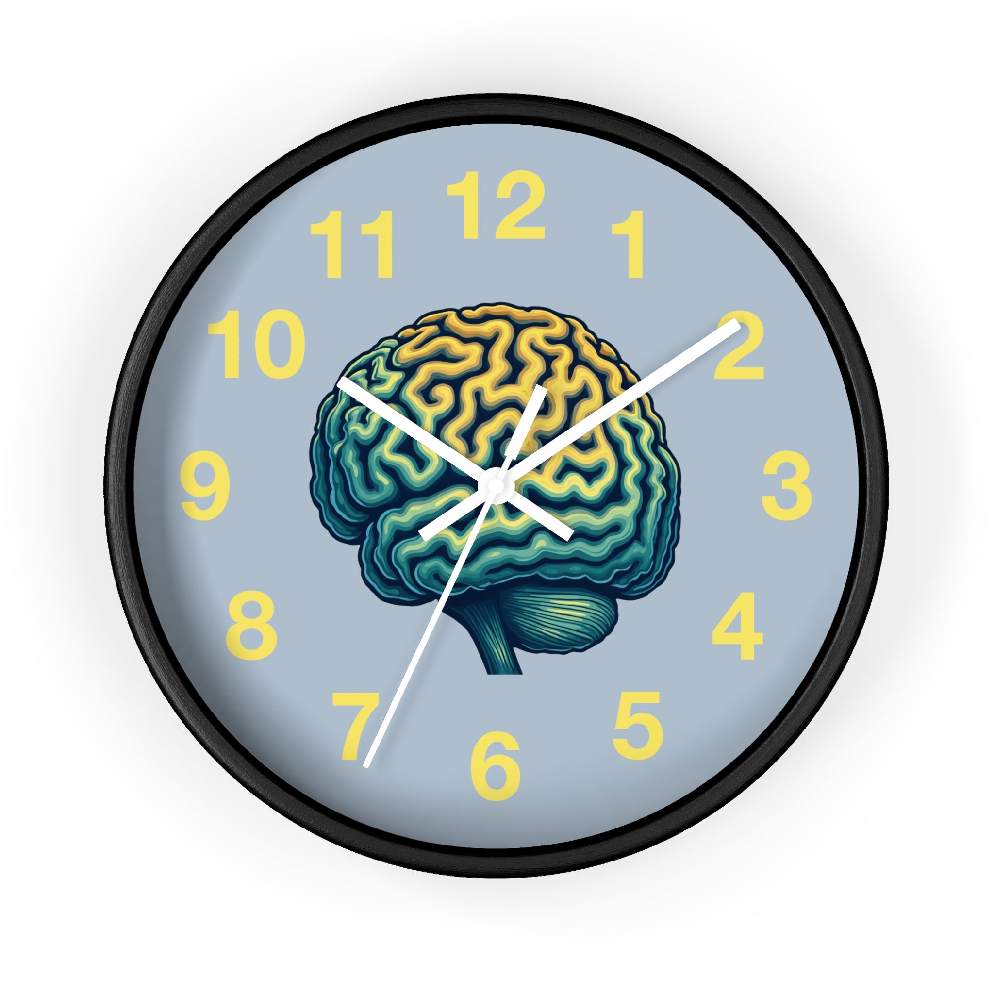 Brain Illustration Wall Clock