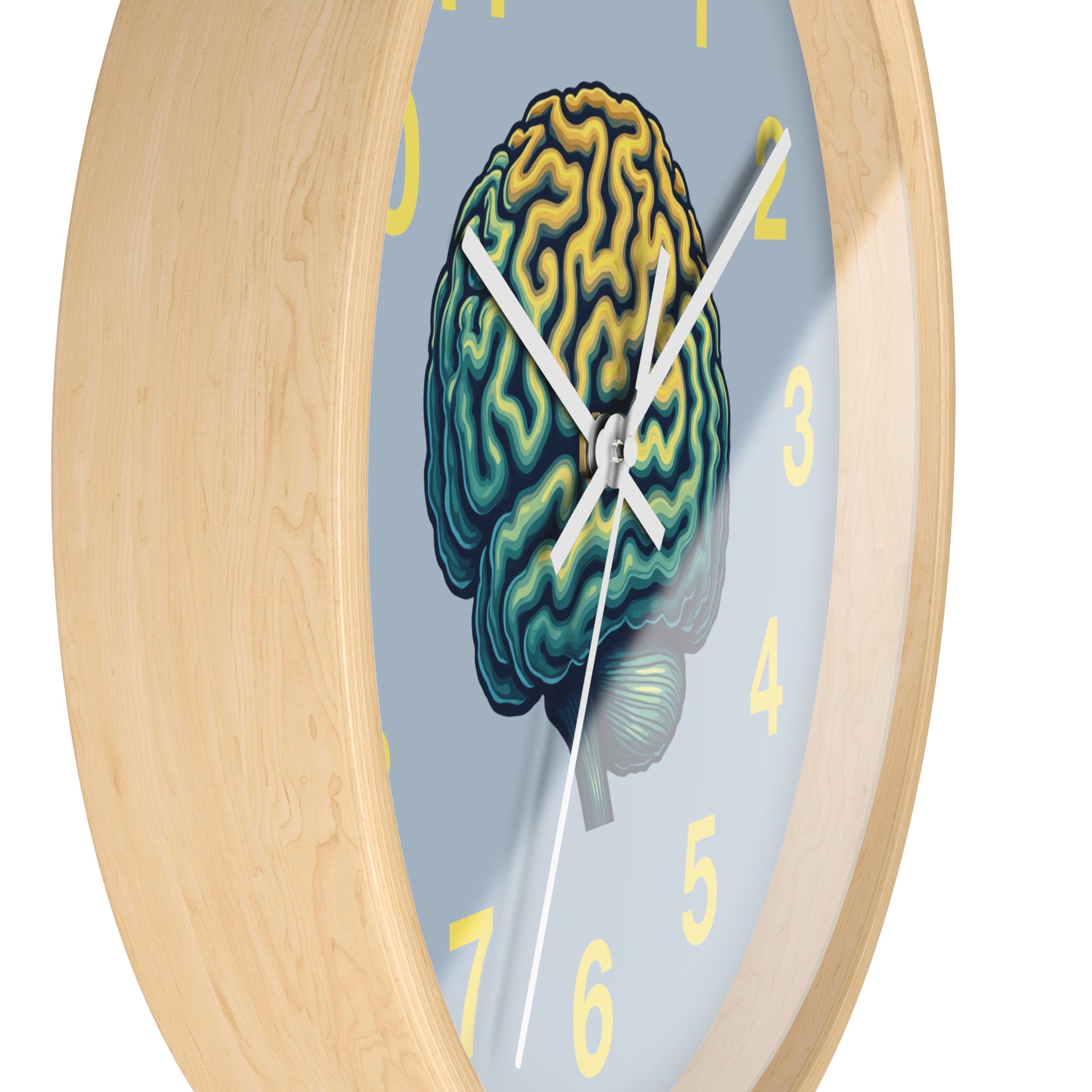Brain Illustration Wall Clock