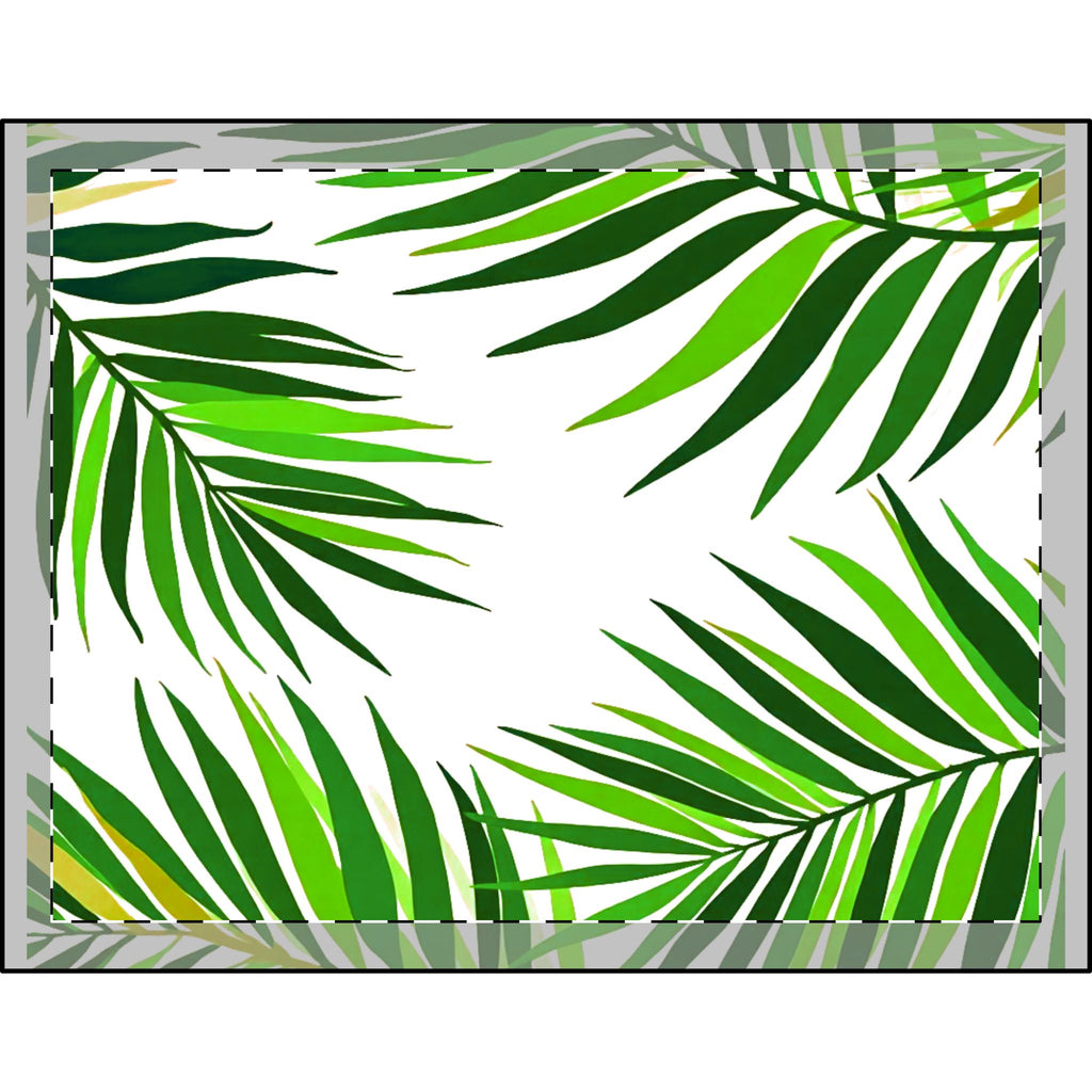 Tropical Palm Leaf Cotton Bed Set