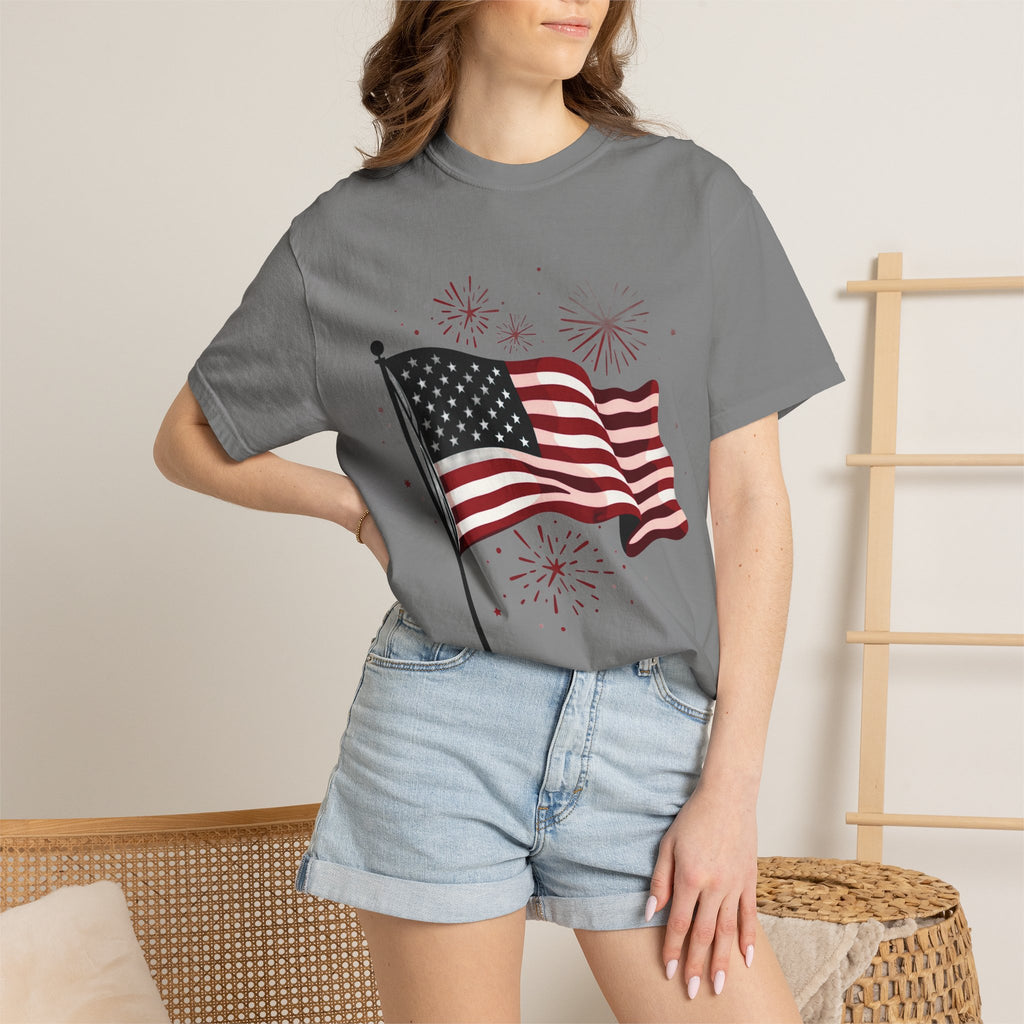 American Flag Garment-Dyed Tee