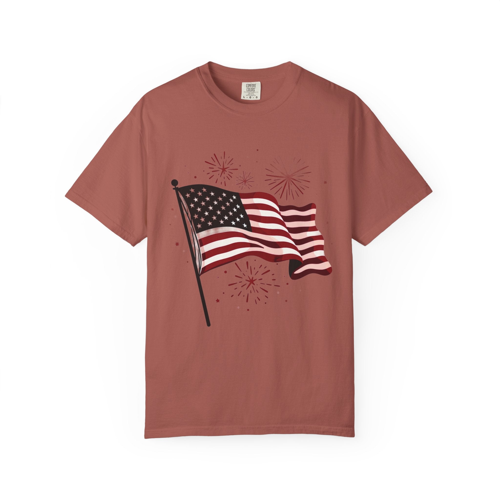 American Flag Garment-Dyed Tee