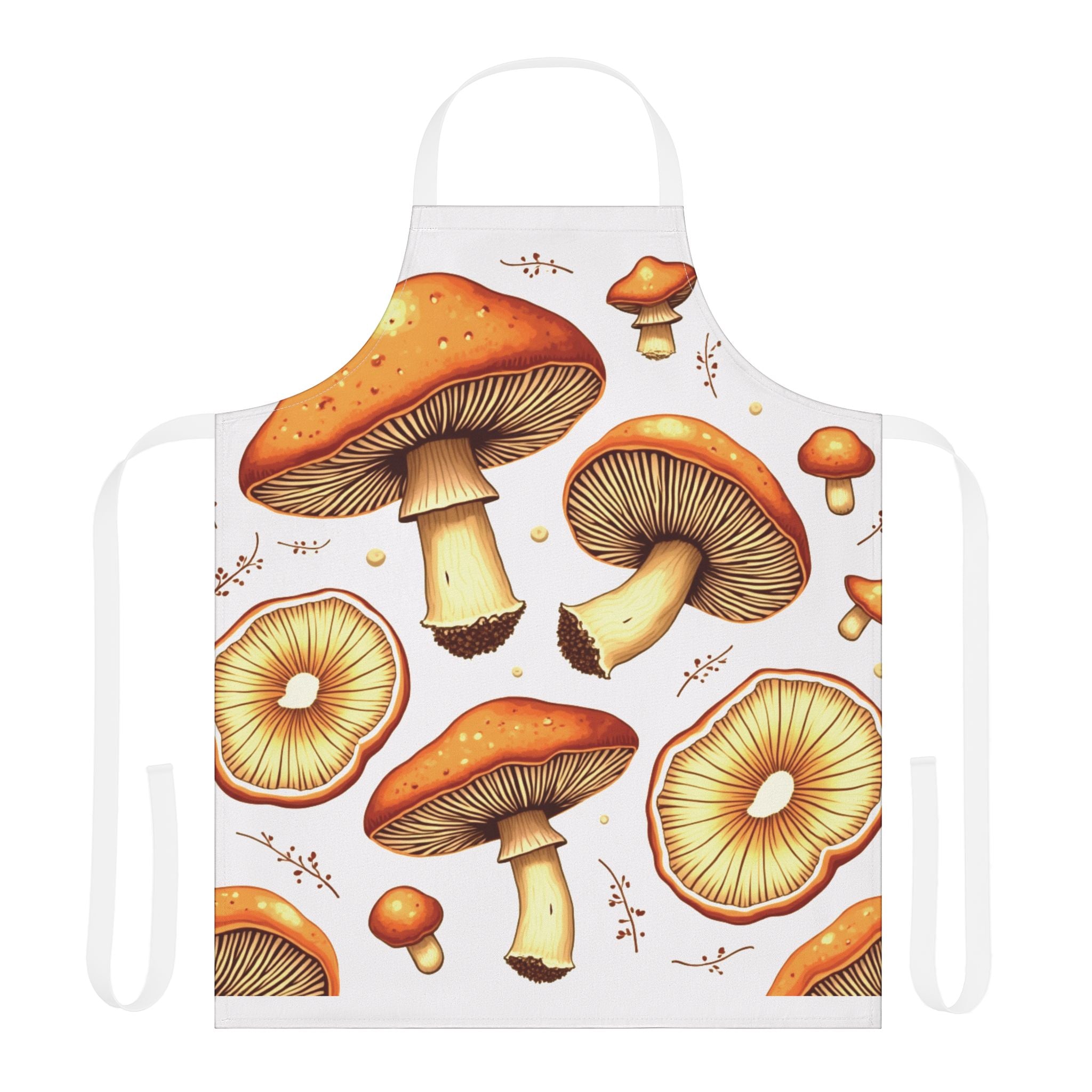 Mushroom Print Apron