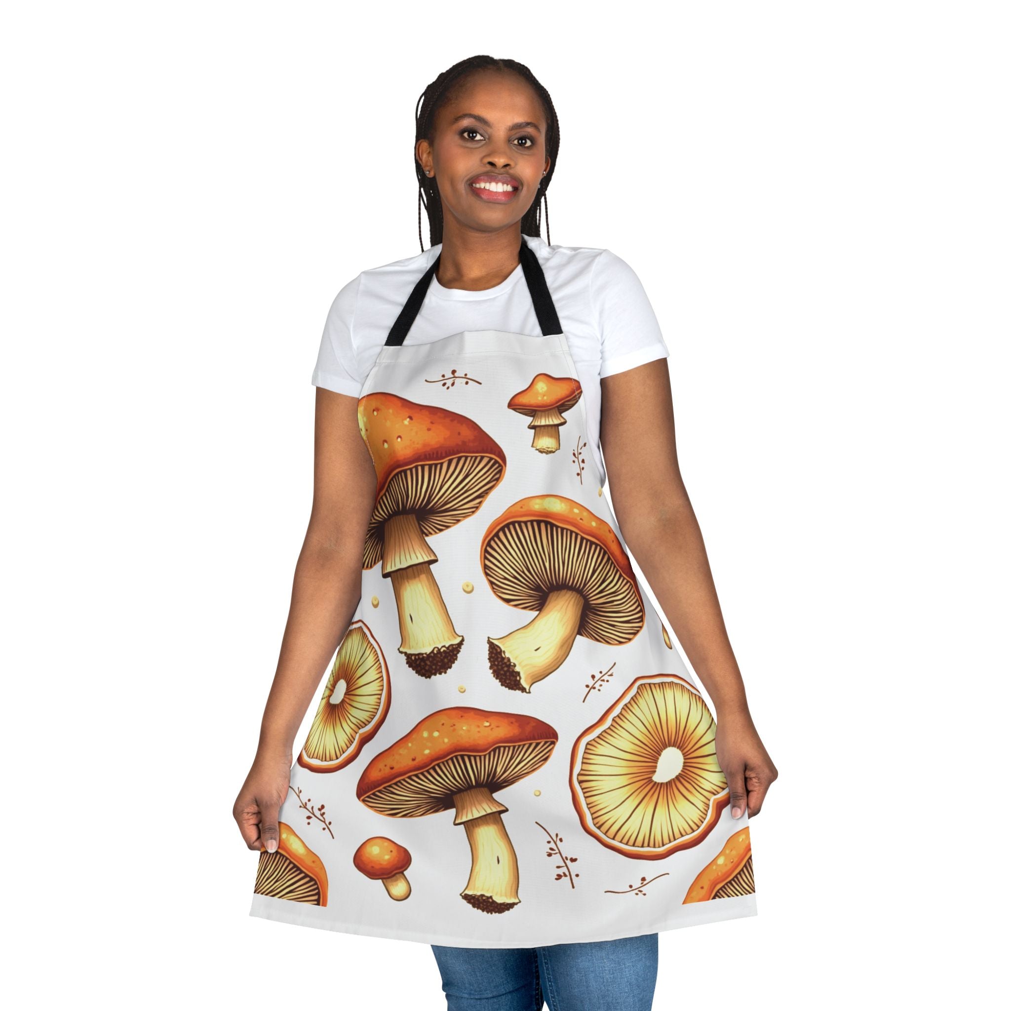Mushroom Print Apron