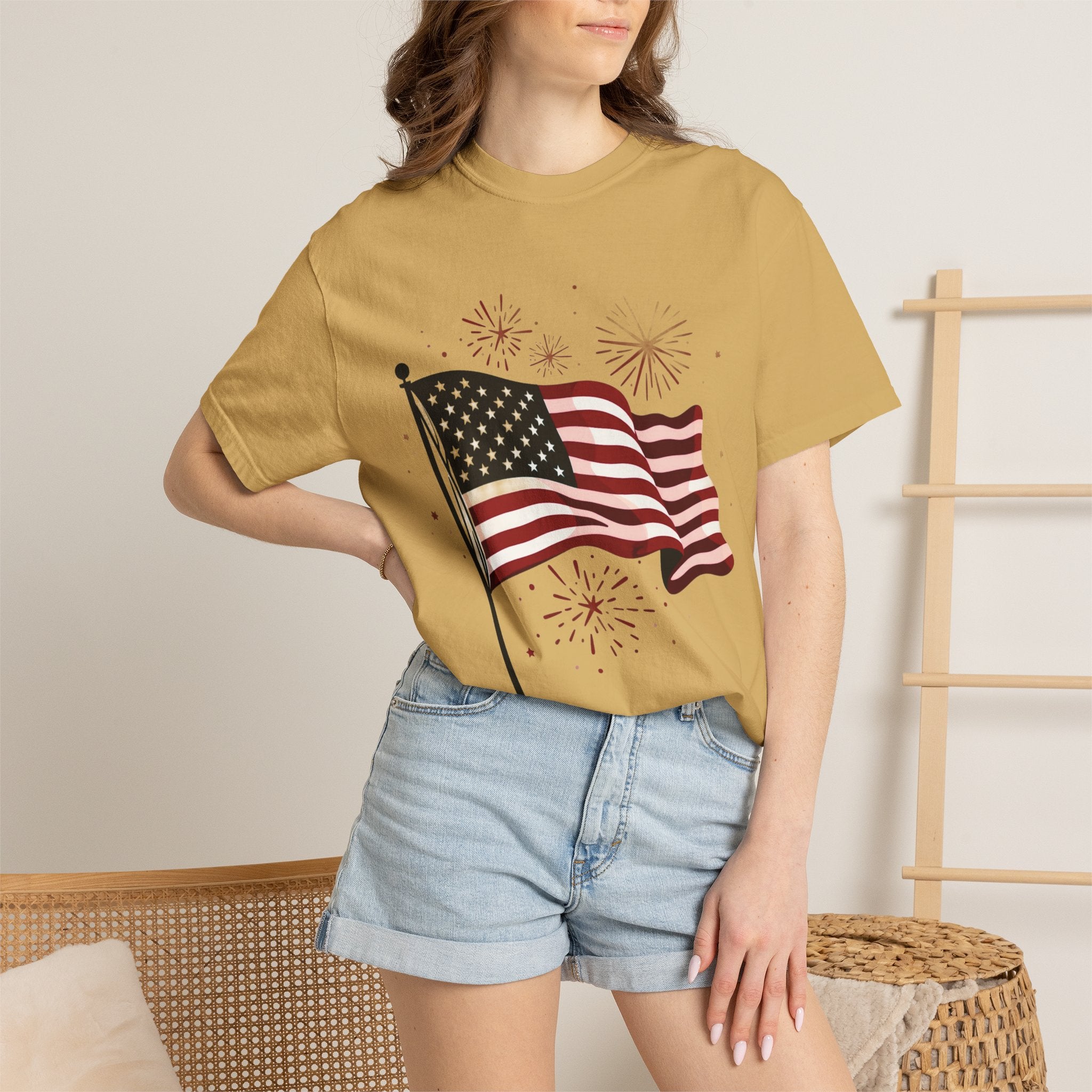 American Flag Garment-Dyed Tee