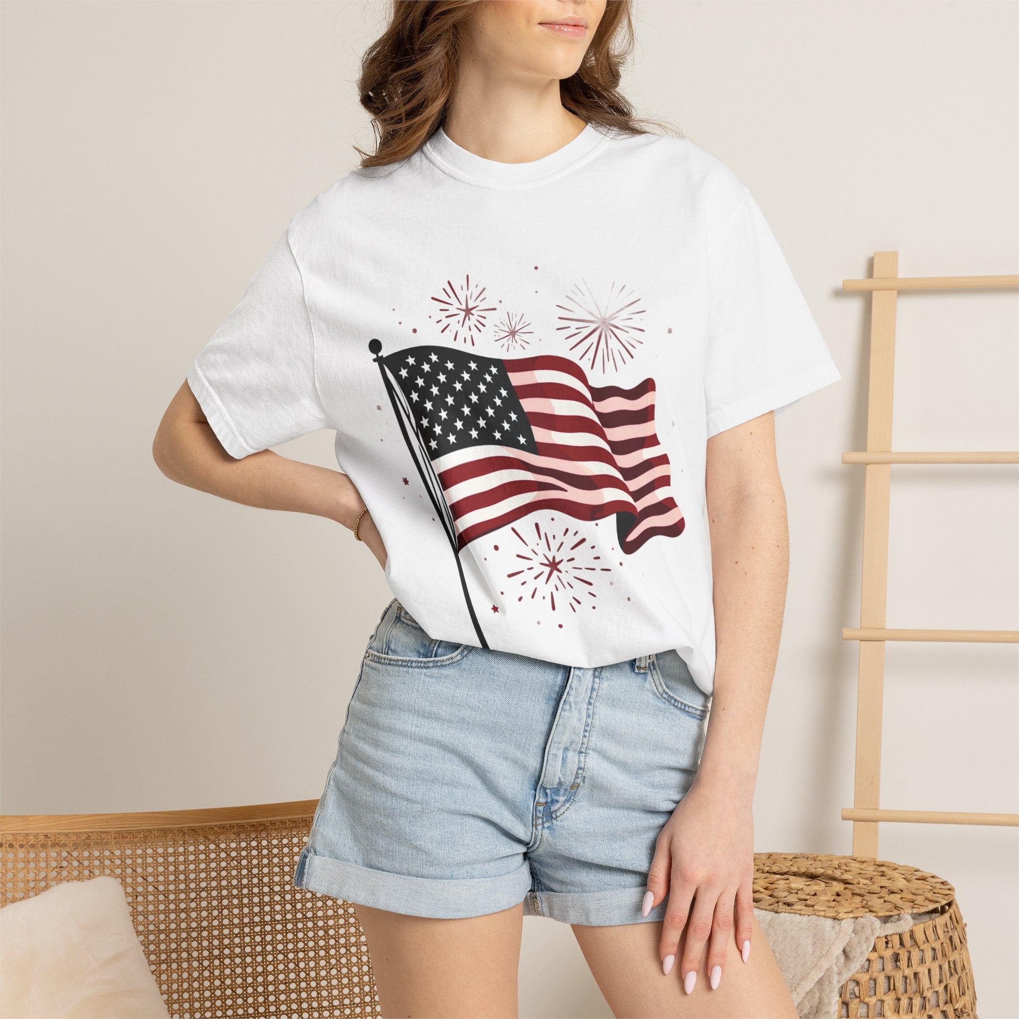 American Flag Garment-Dyed Tee