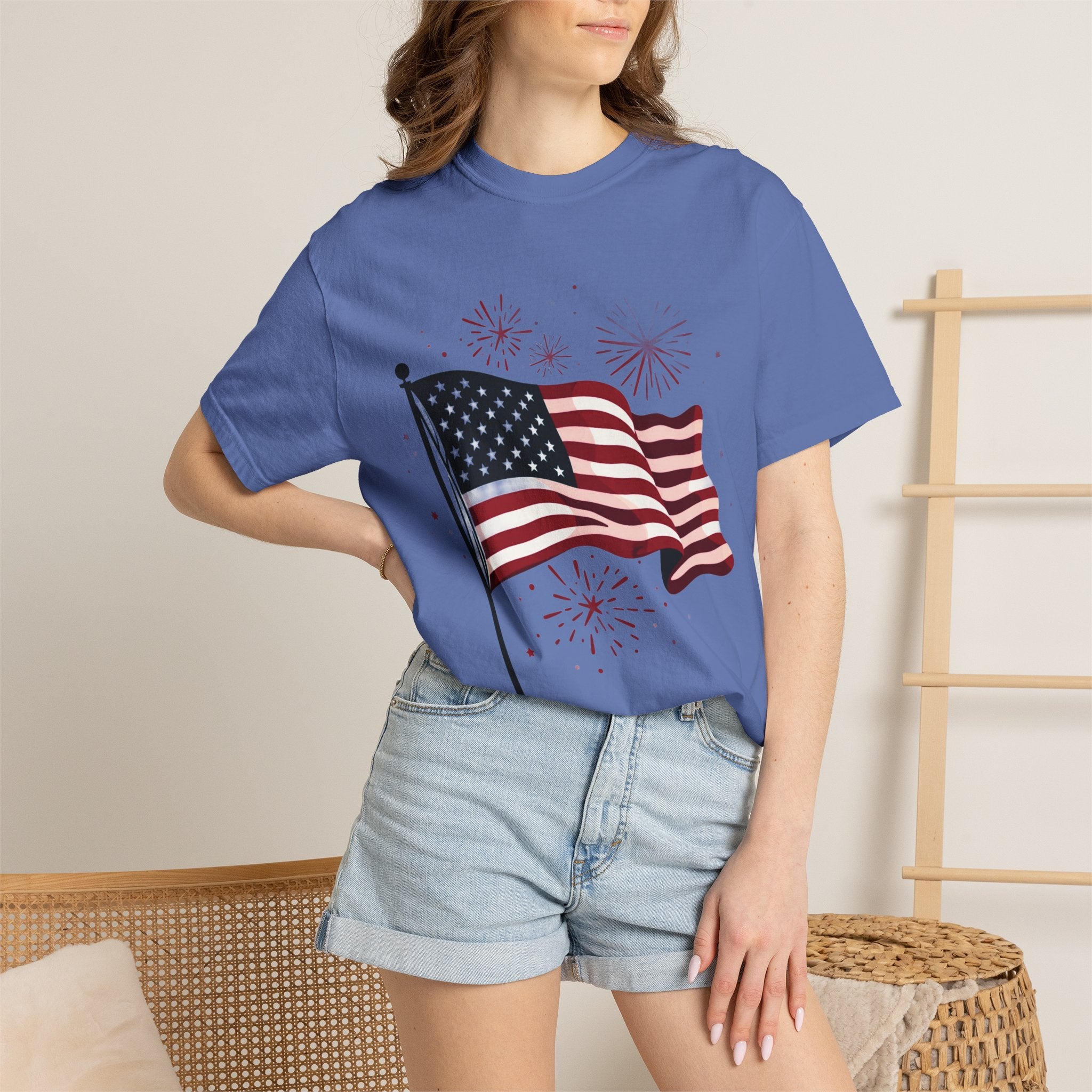 American Flag Garment-Dyed Tee