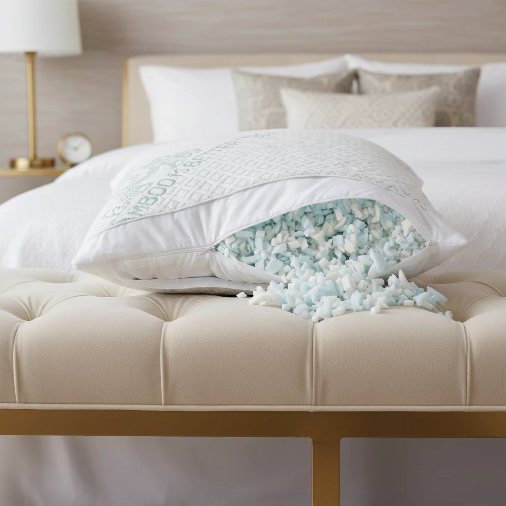 Adjustable Bamboo Cooling Pillow | Bed Pillows