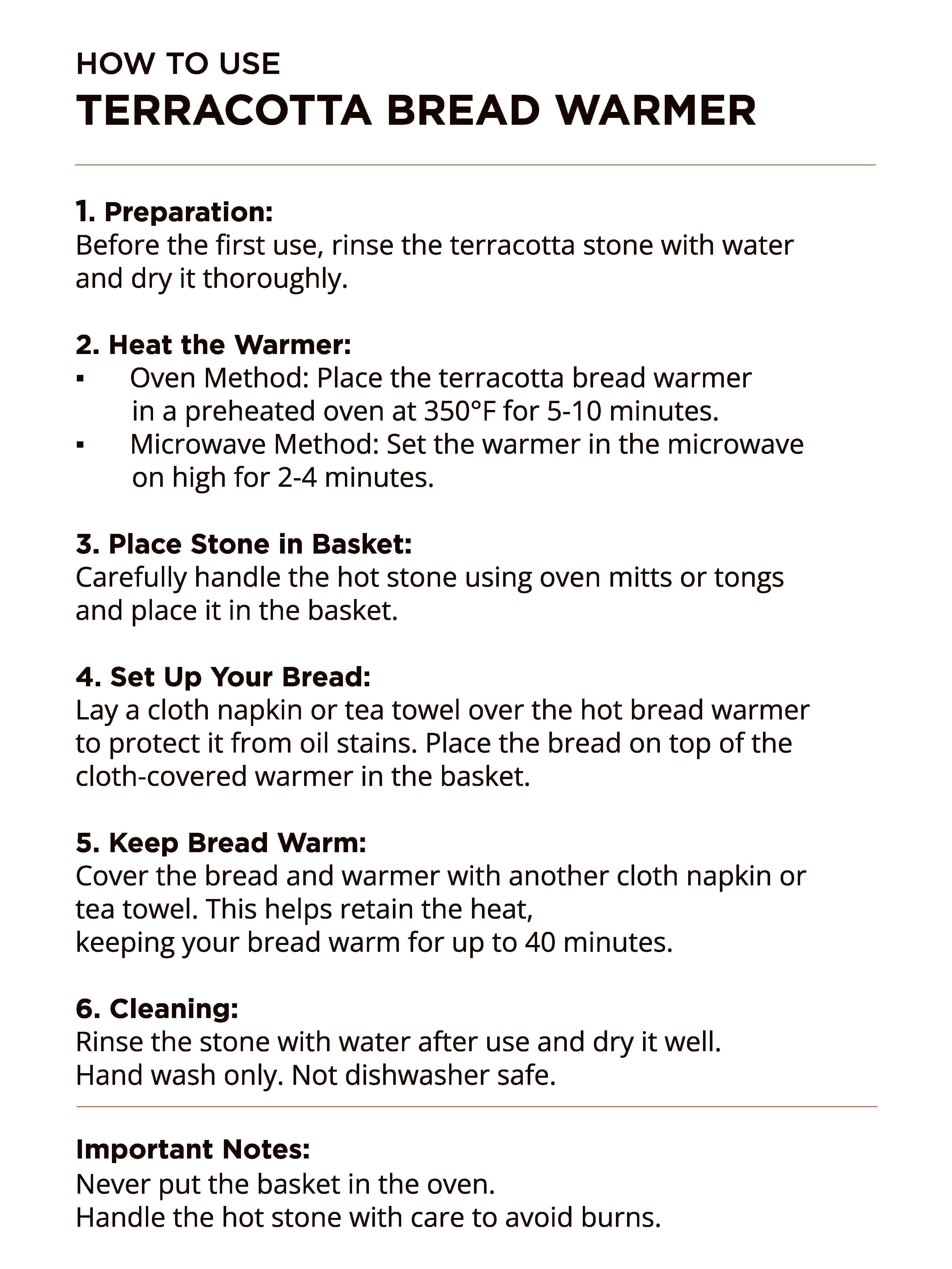 Bread Warmer & Basket - Flower - Essential Needs