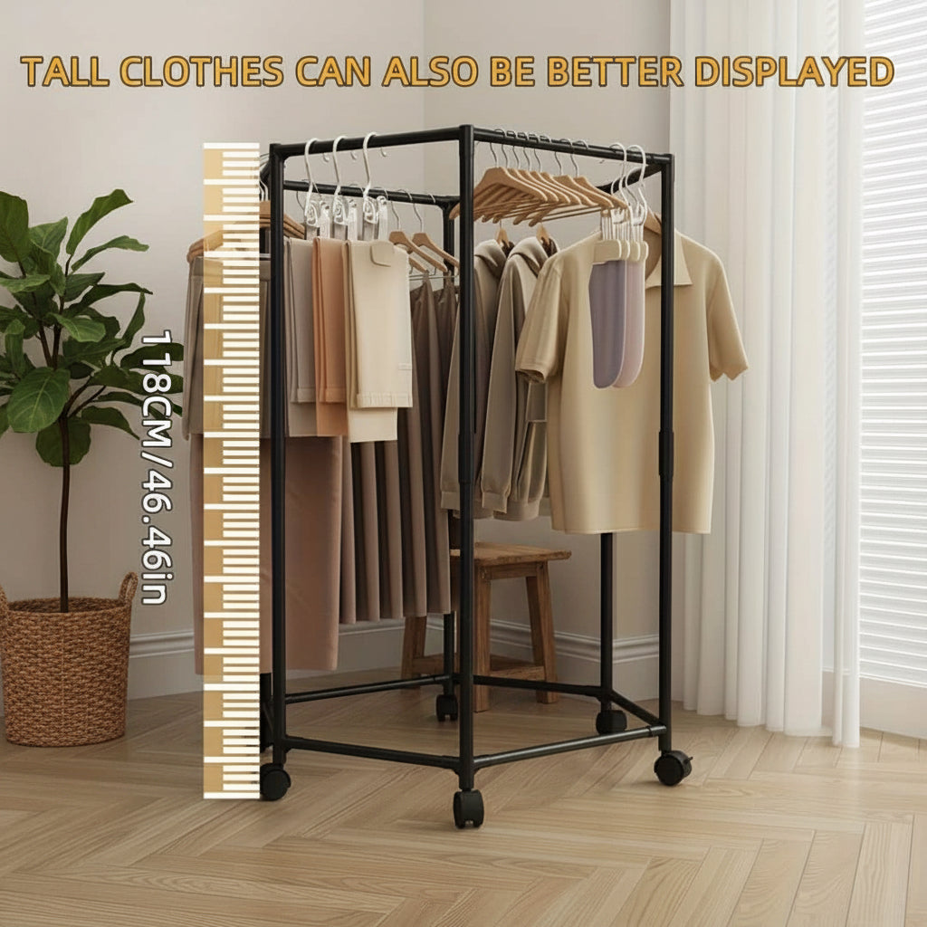 360° Rotating Freestanding Clothing Rack