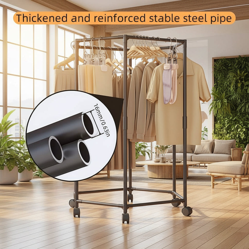 360° Rotating Freestanding Clothing Rack